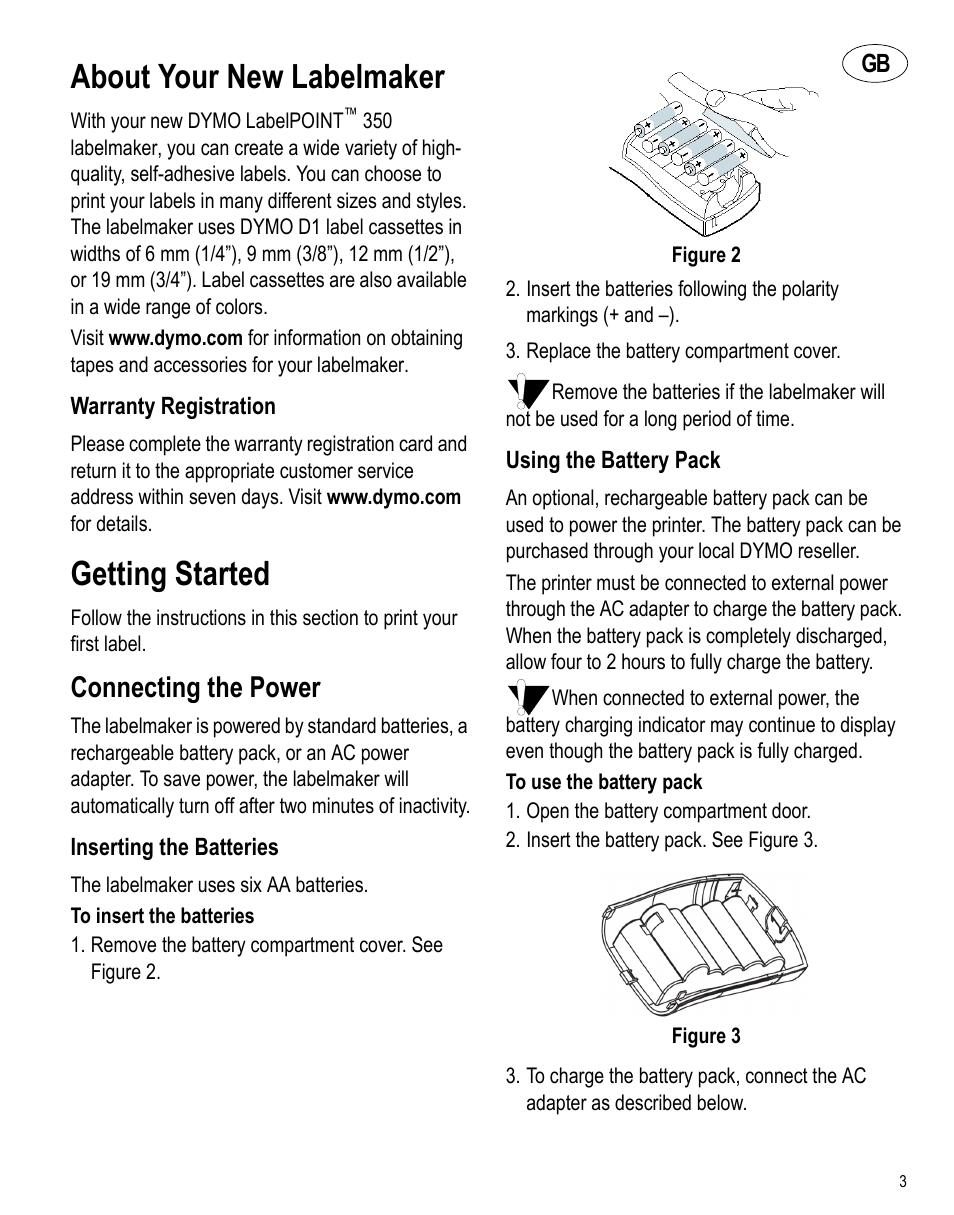 Dymo LabelPoint 350 Hardware Manual User Manual | 14 pages