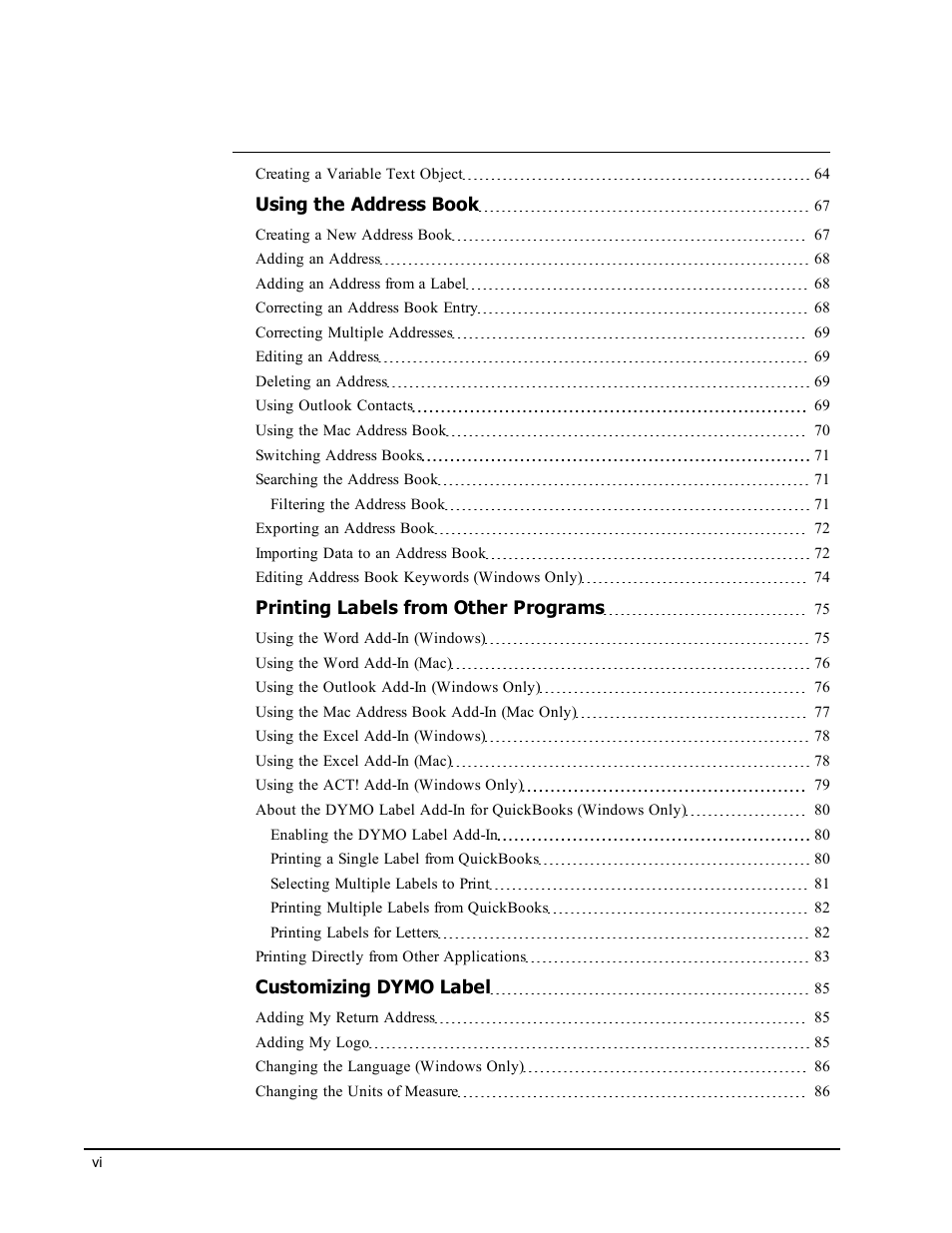 Dymo LabelWriter 300,310,320,330 DLS 8 User Manual | Page 6 / 122