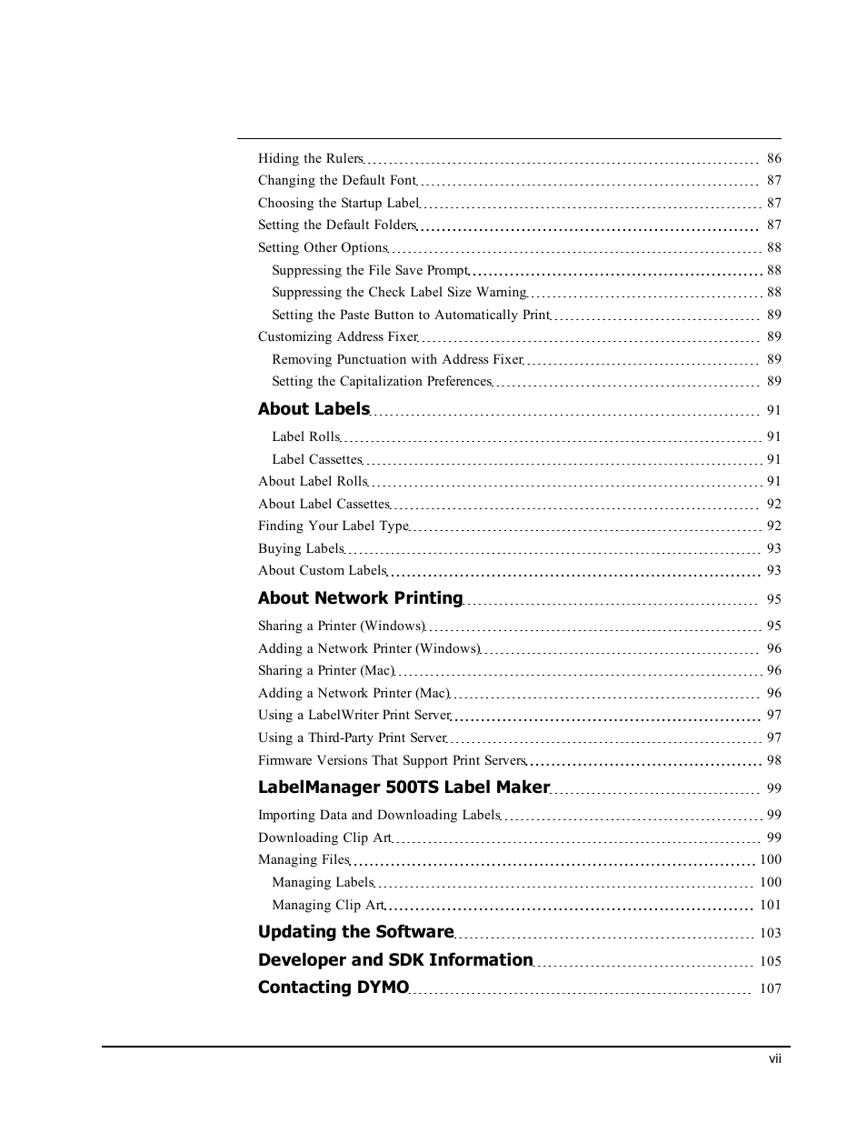 Dymo LabelWriter 300,310,320,330 DLS 8 User Manual | Page 7 / 122