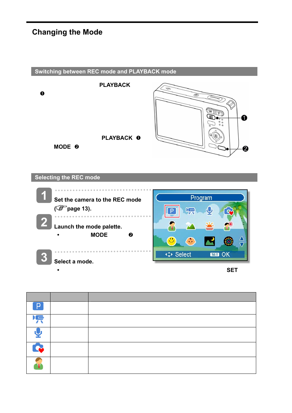 Changing the mode | Beko BDK 870 User Manual | Page 17 / 62