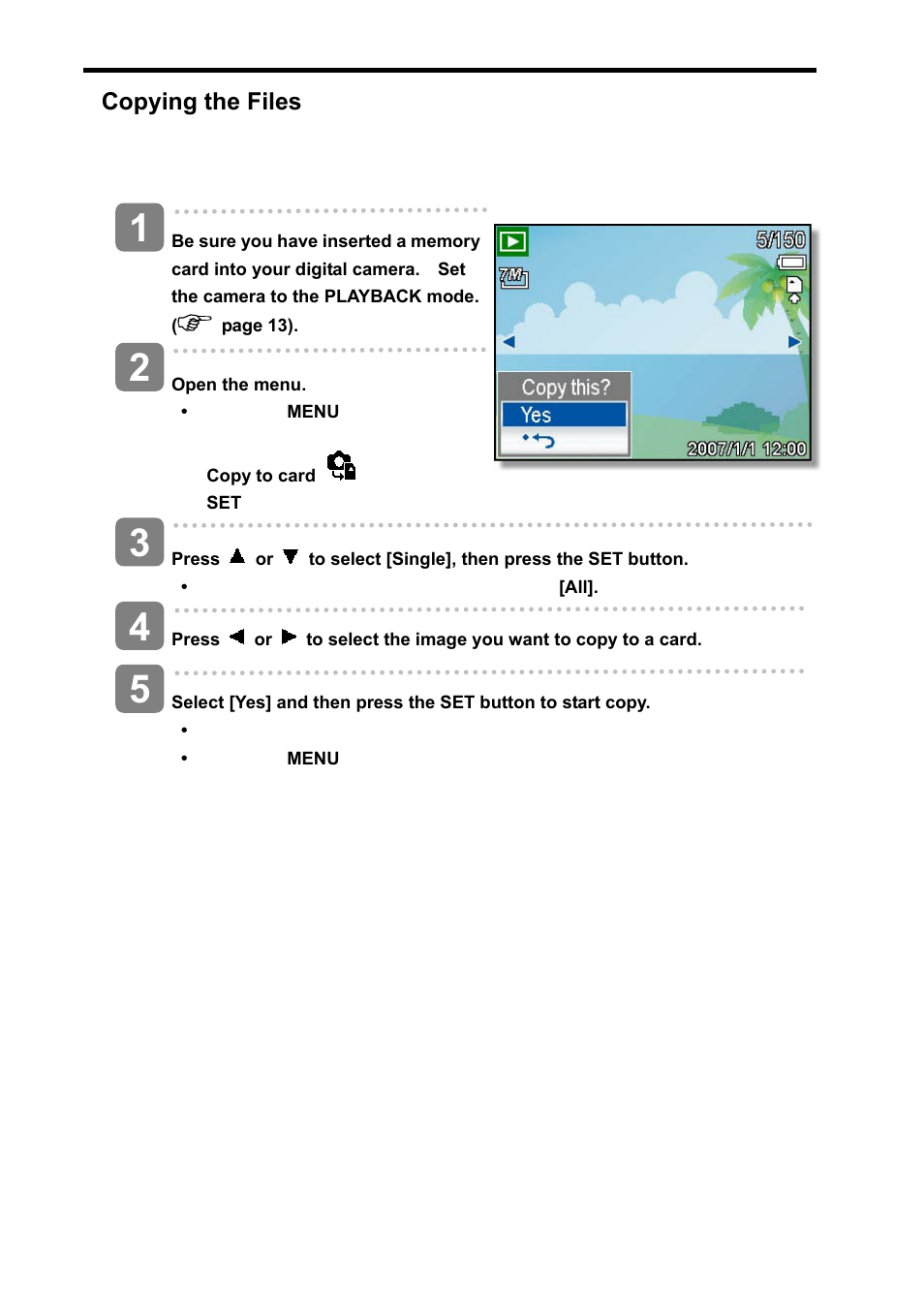 Copying the files | Beko BDK 870 User Manual | Page 49 / 62