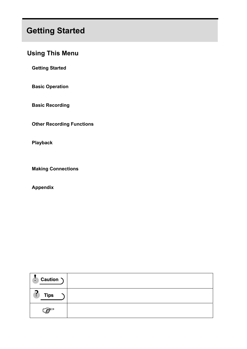 Getting started, Using this menu | Beko BDK 870 User Manual | Page 5 / 62