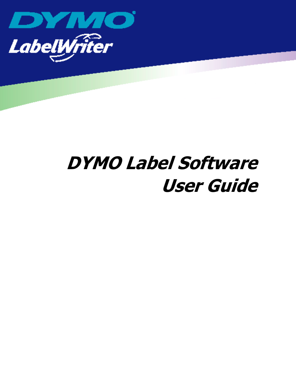 Dymo LabelWriter EL60 User Manual | 38 pages