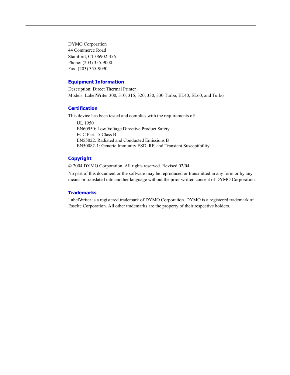 Dymo LabelWriter EL60 User Manual | Page 2 / 38