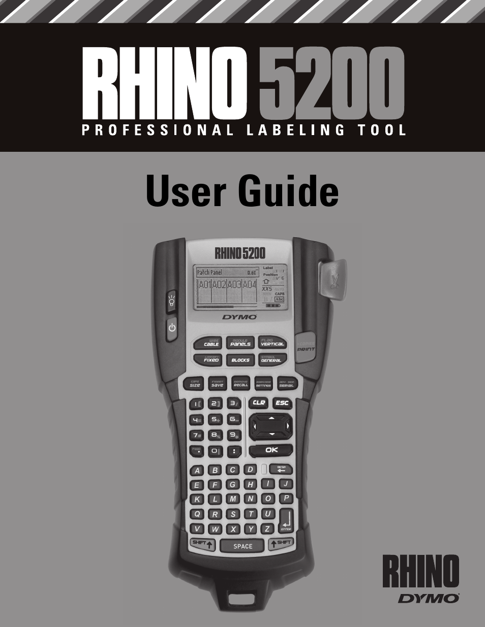 Dymo Rhino 5200 User Manual | 24 pages