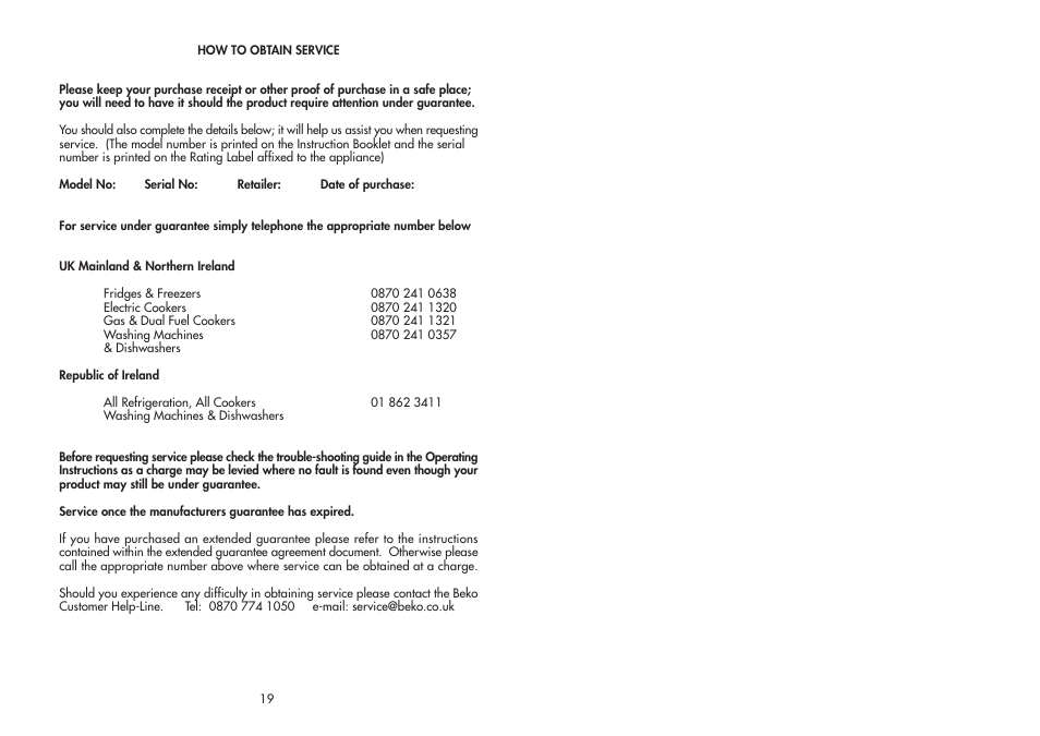 Beko CDA 645 F User Manual | Page 11 / 11