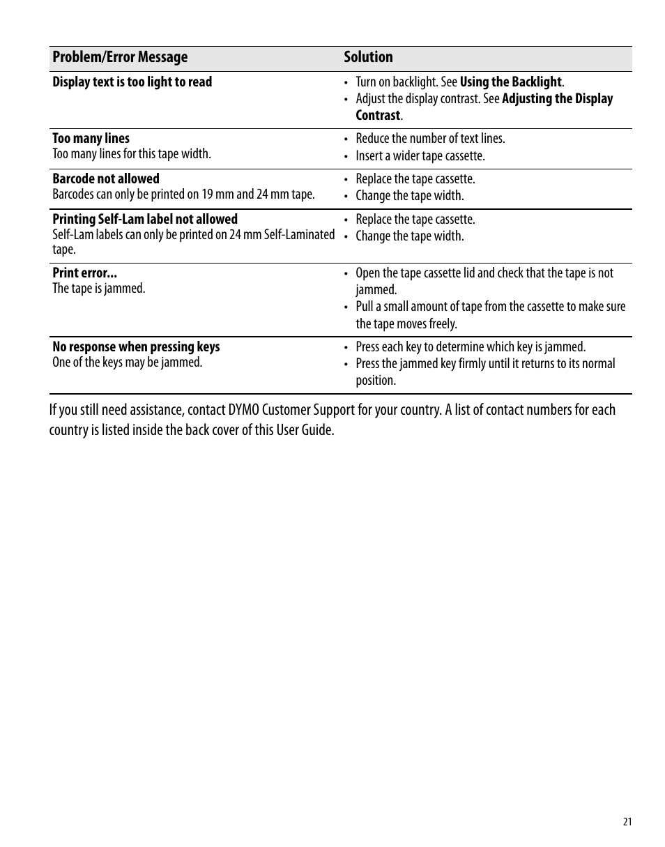 Dymo Rhino 6000 User Manual | Page 27 / 32