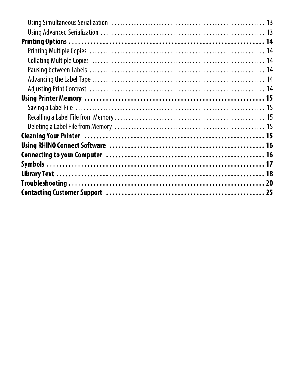 Dymo Rhino 6000 User Manual | Page 5 / 32