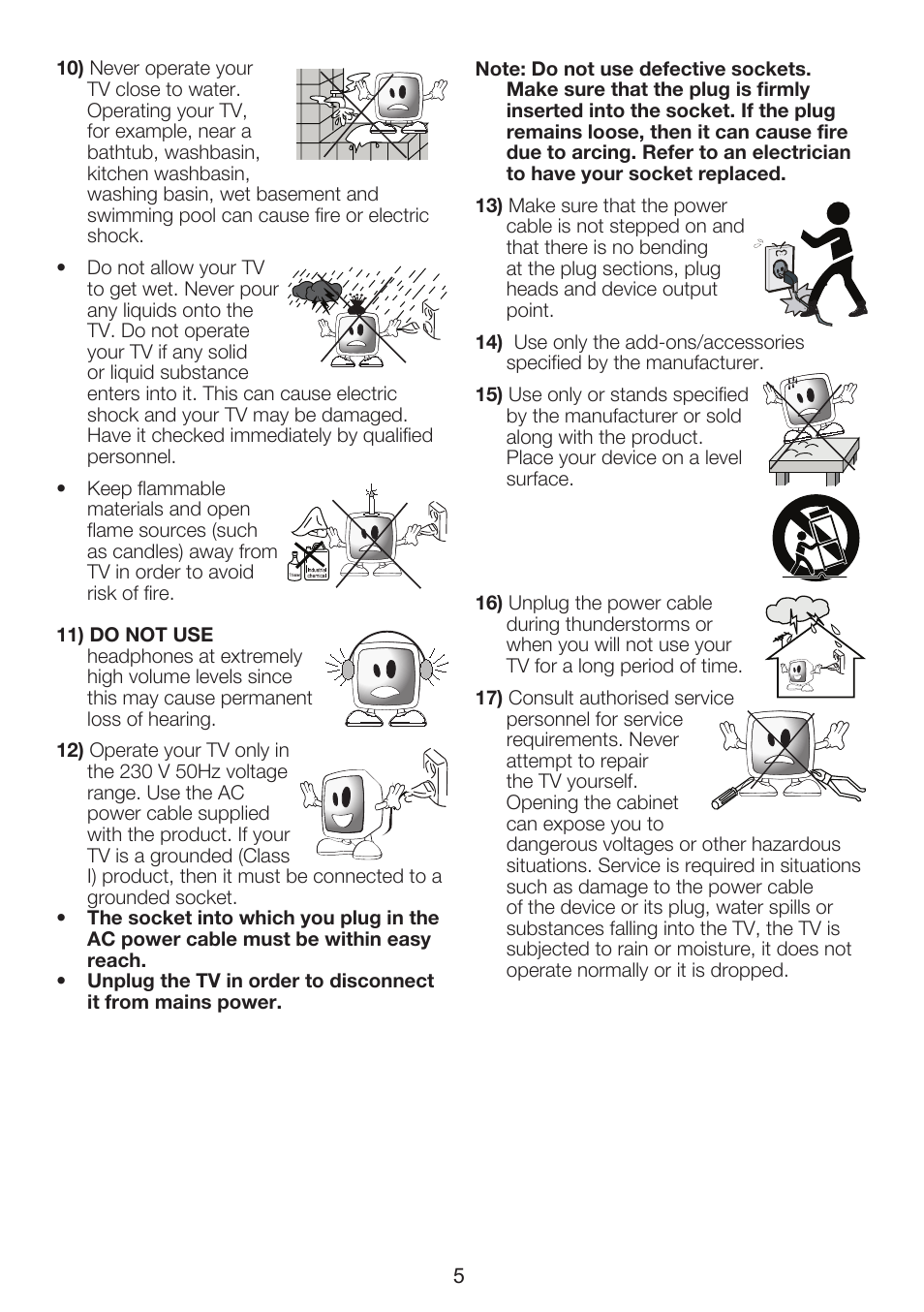 Beko INTEGRATED DIGITAL HD READY COLOUR TELEVISIONS 32WLU530HID User Manual | Page 7 / 37