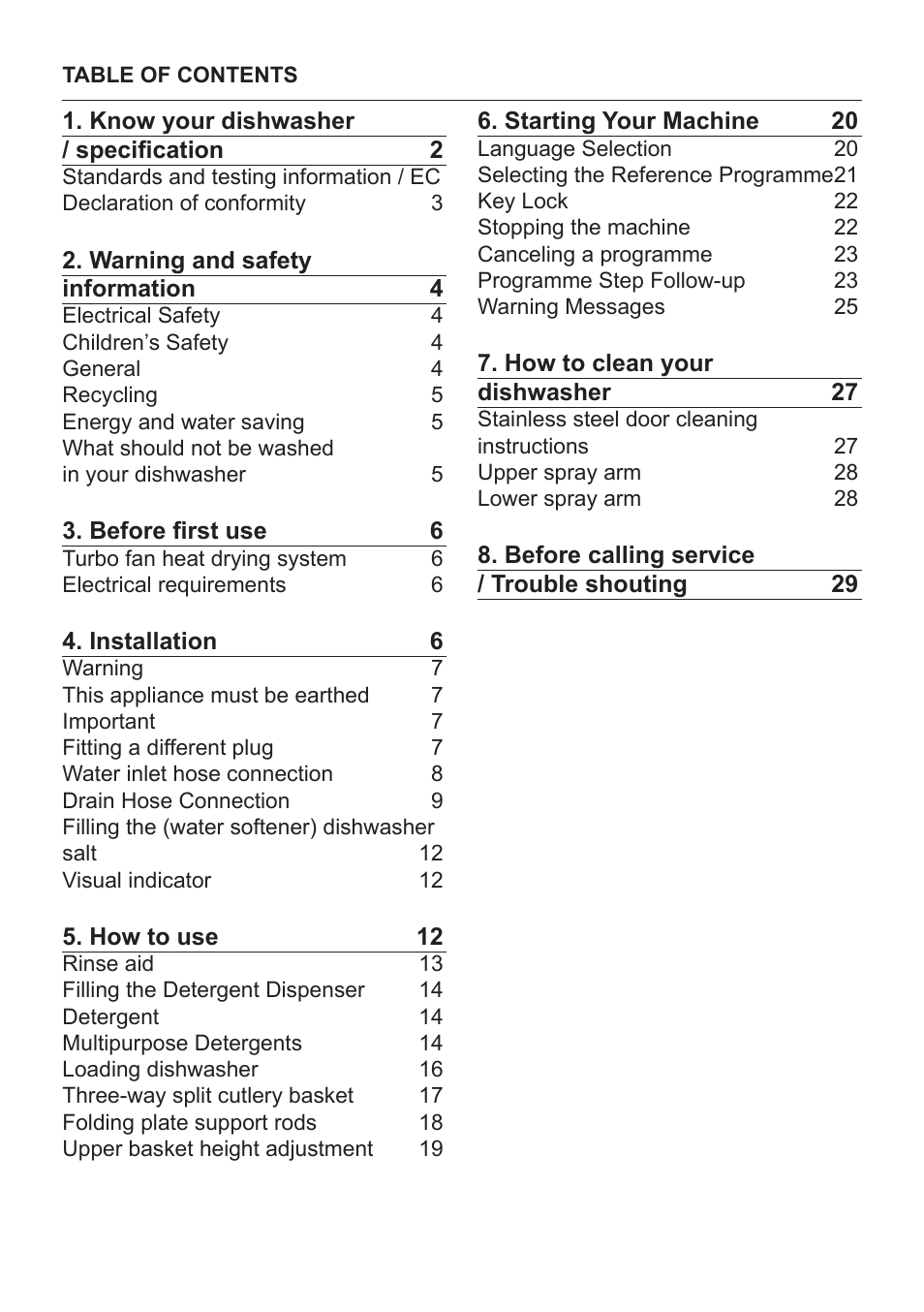 Beko DFN 1000 X User Manual | Page 3 / 36