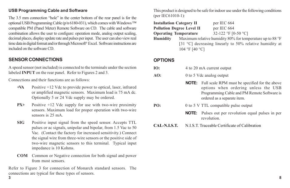 Monarch Instrument ACT-1B Series User Manual | Page 6 / 8