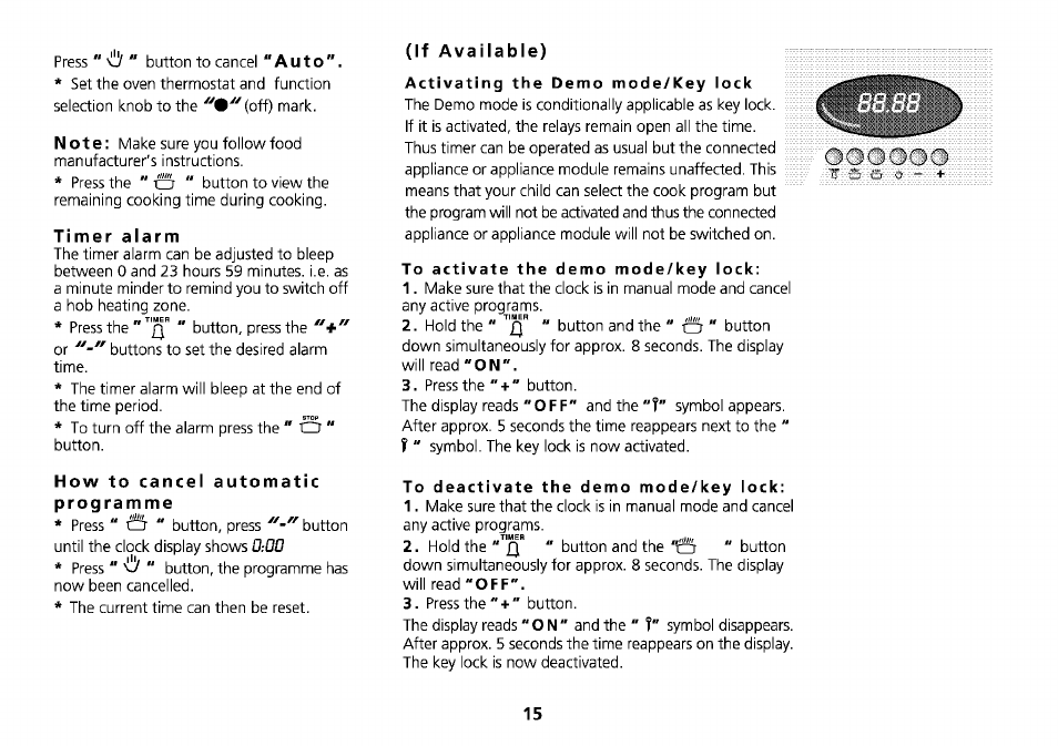 Beko D1 6633 TS User Manual | Page 18 / 25