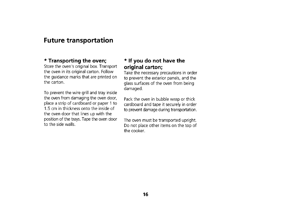 Future transportation | Beko D1 6633 TS User Manual | Page 19 / 25
