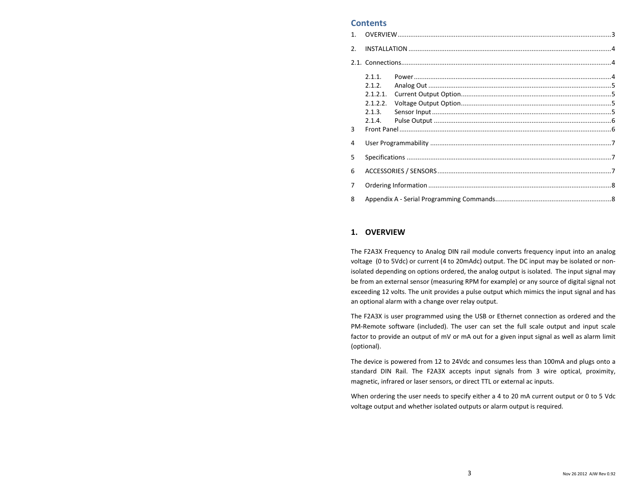 Monarch Instrument F2A3X User Manual | Page 3 / 6