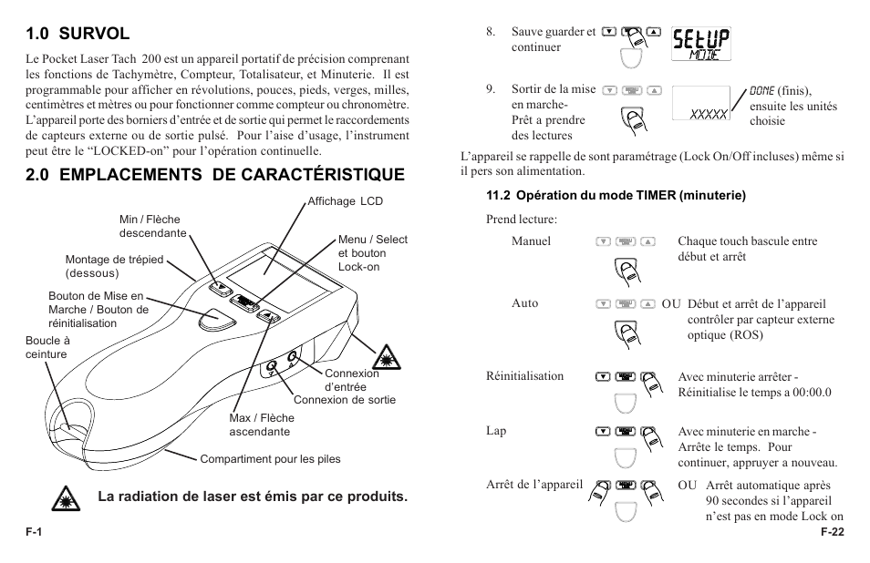 0 survol, 0 emplacements de caractéristique | Monarch Instrument PLT200 User Manual | Page 32 / 42