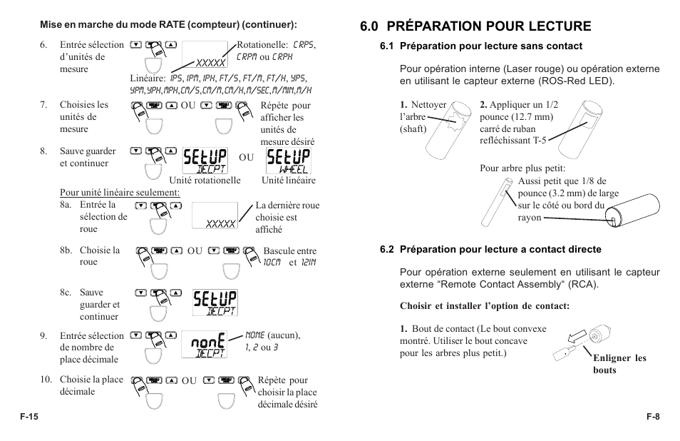 0 préparation pour lecture | Monarch Instrument PLT200 User Manual | Page 39 / 42