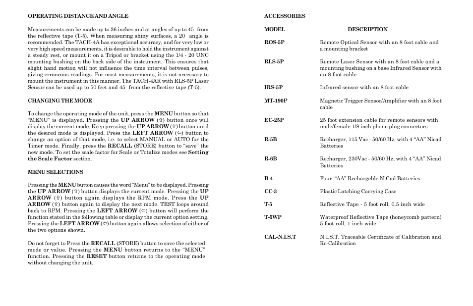 Monarch Instrument TACH-4AR User Manual | Page 4 / 8