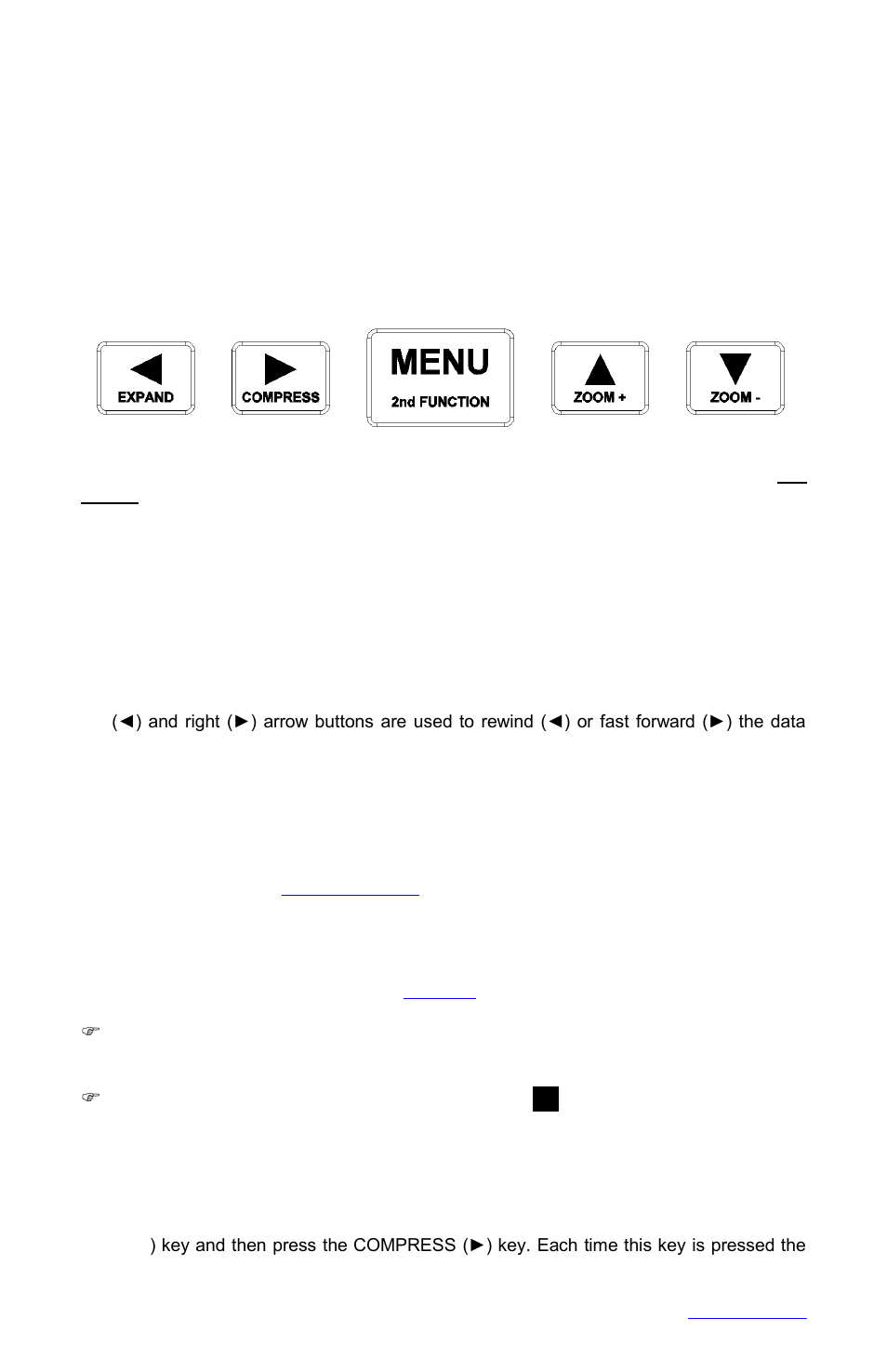 Basic operating instructions, Basic mode of operation, Viewing historic data | Compressing and expanding data (trend viewing), Section 3 | Monarch Instrument DC1250 User Manual | Page 19 / 43