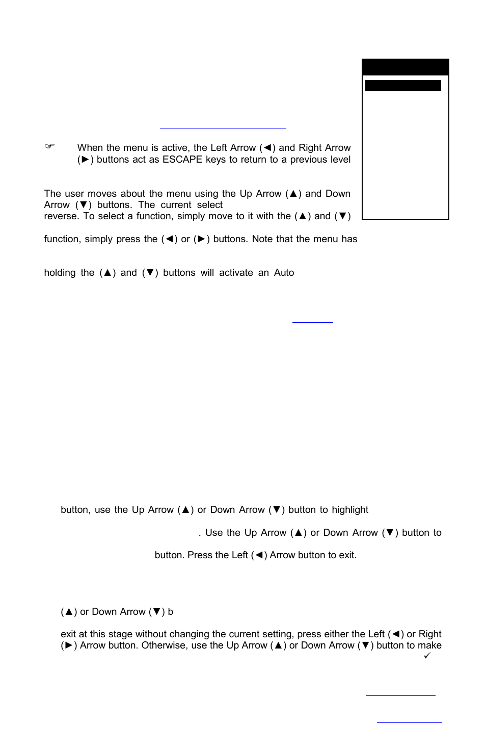 Menu mode, Record mode | Monarch Instrument DC1250 User Manual | Page 21 / 43
