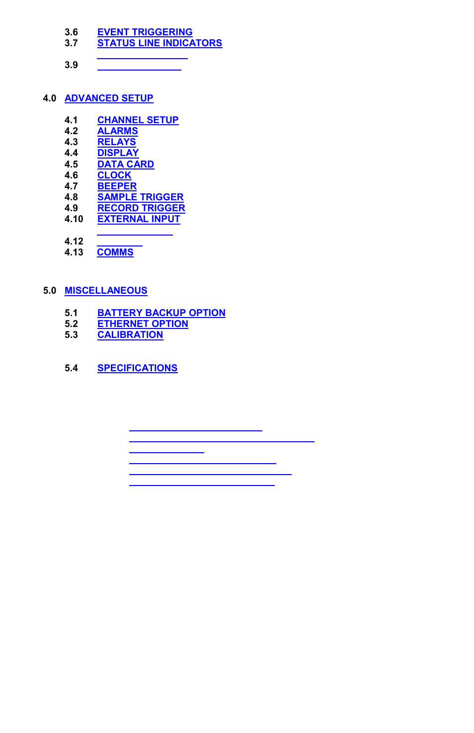 Appendices, Appendix a units label characters, Below | Safeguards and precautions | Monarch Instrument DC1250 User Manual | Page 3 / 43