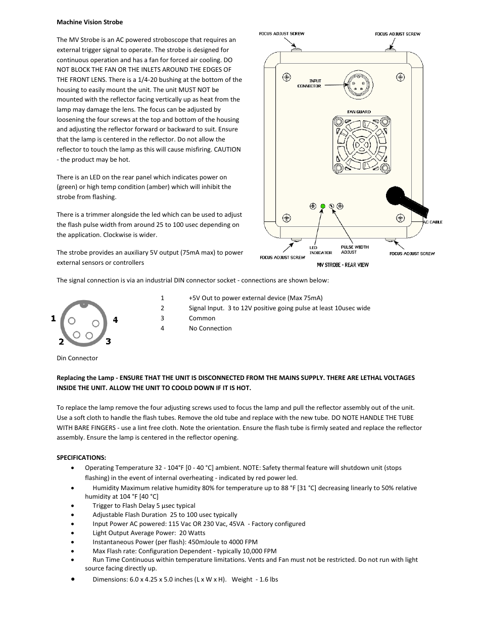 Monarch Instrument MVS 230 User Manual | Page 2 / 2