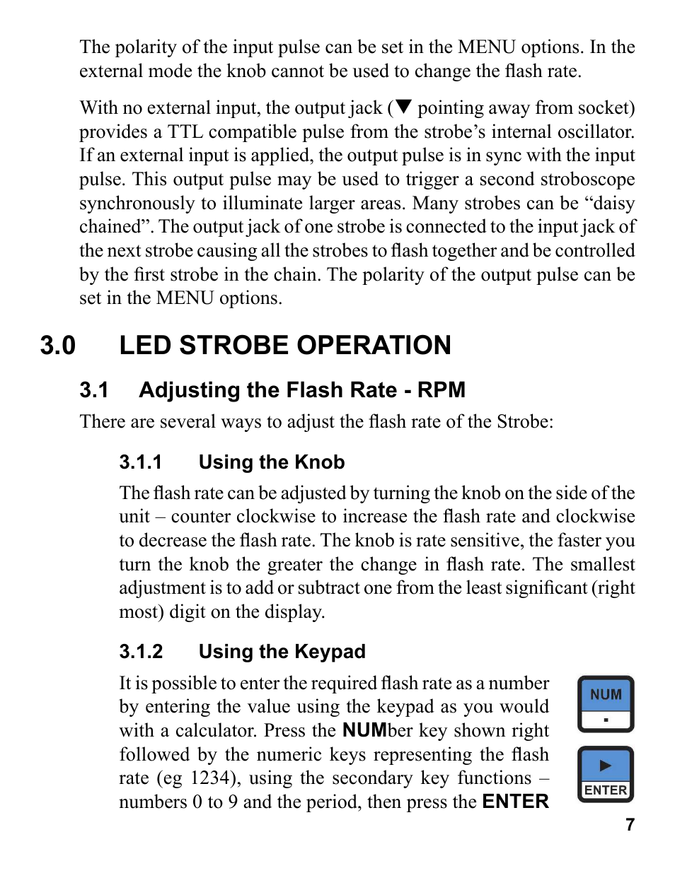 0 led strobe operation | Monarch Instrument Nova-Strobe PBL User Manual | Page 11 / 28
