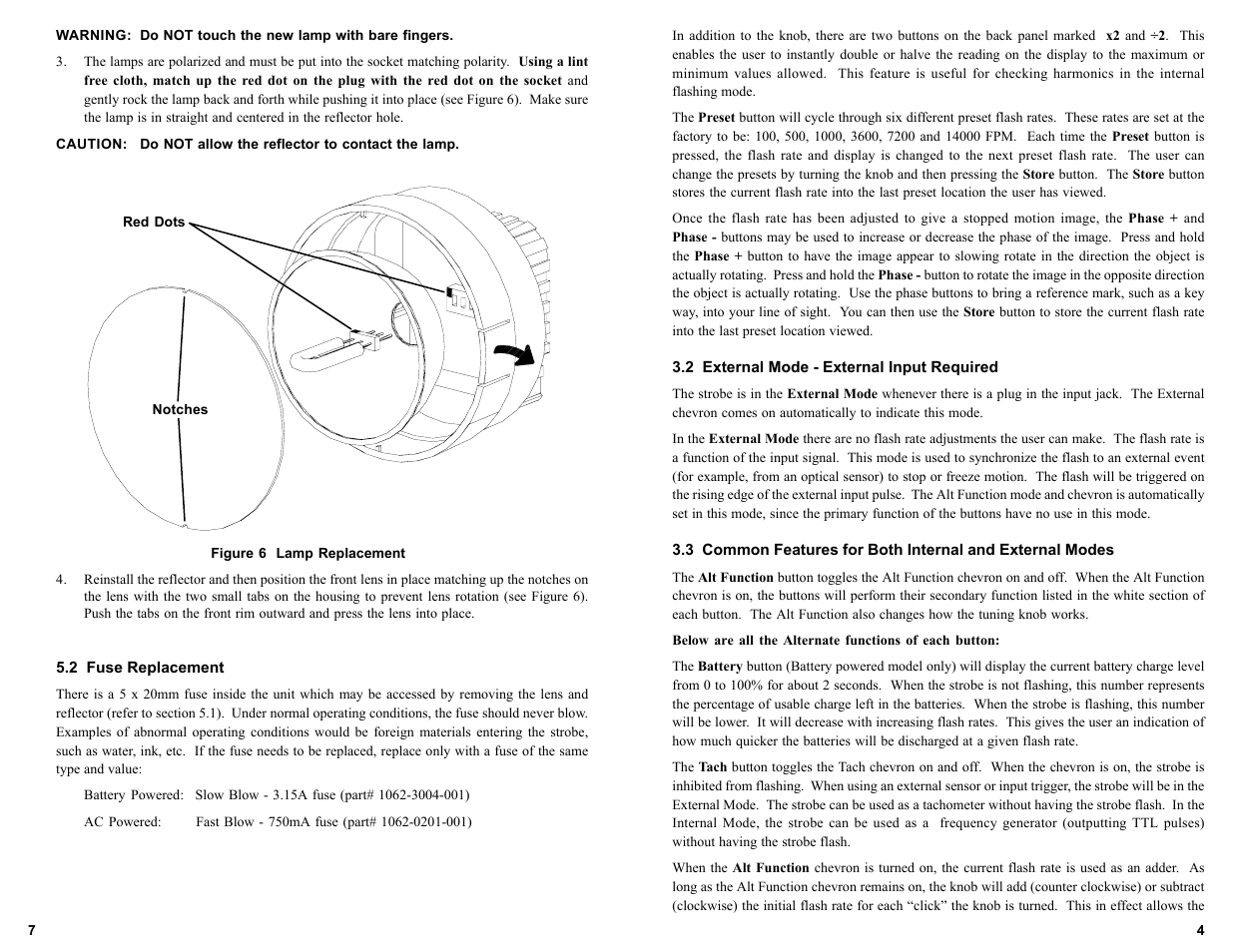 Monarch Instrument Nova Strobe DB Plus User Manual | Page 7 / 8