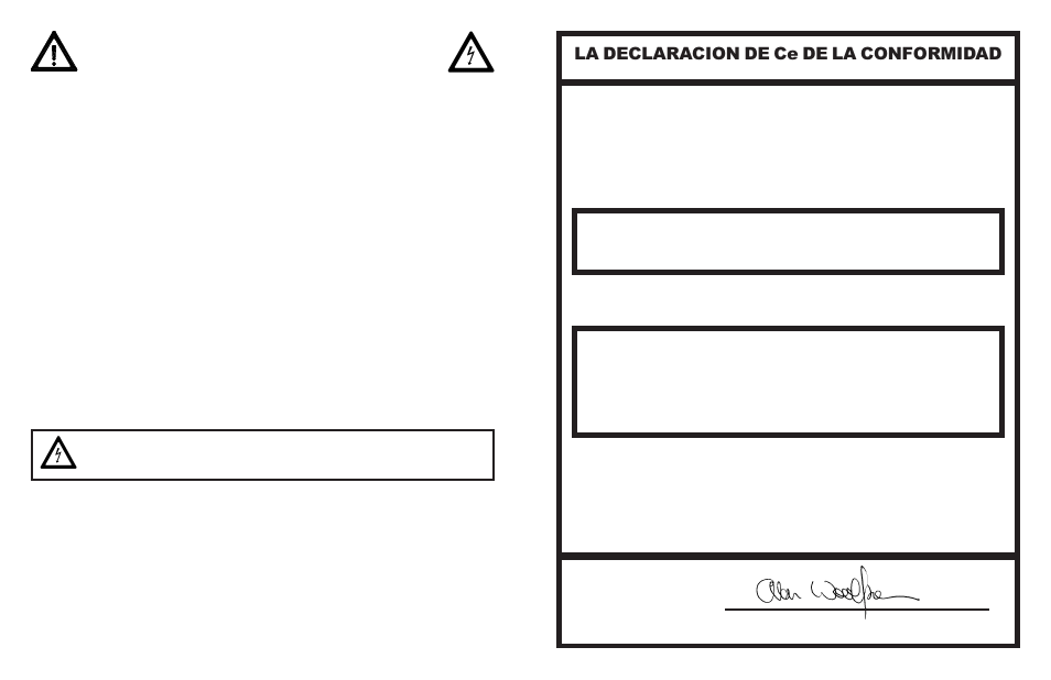 Safeguards and precautions, La declaracion de ce de la conformidad, Monarch instrument | Monarch Instrument Nova-Strobe dbx User Manual | Page 2 / 42