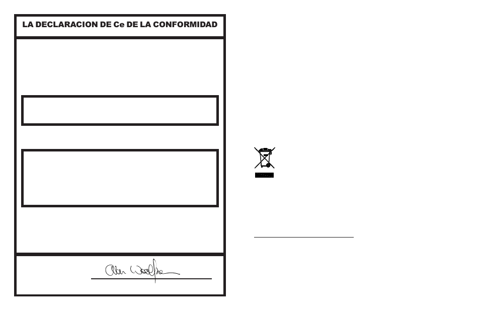 La declaracion de ce de la conformidad, Monarch instrument | Monarch Instrument Nova-Strobe dbx User Manual | Page 3 / 42