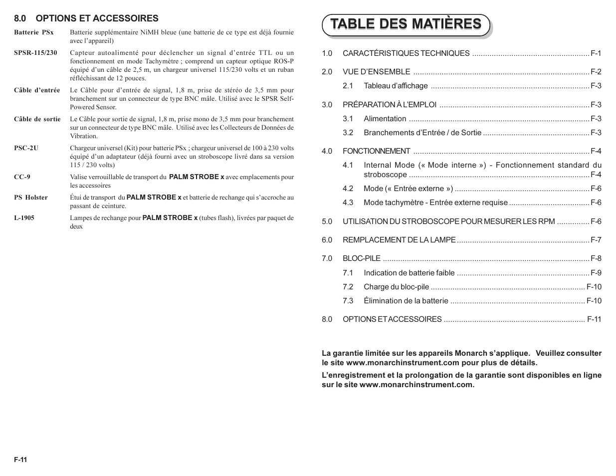 Monarch Instrument PALM STROBE User Manual | Page 19 / 24