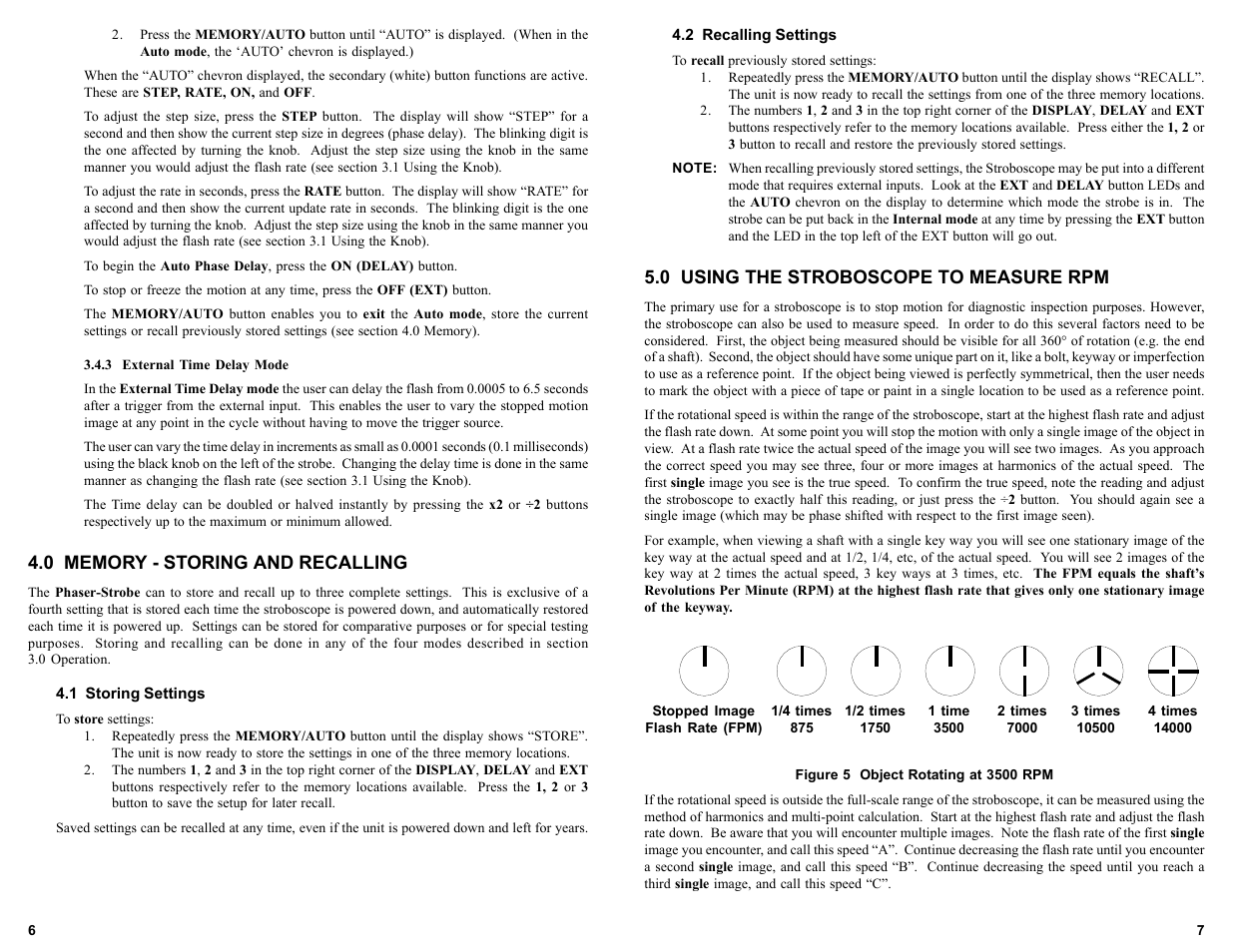 0 using the stroboscope to measure rpm | Monarch Instrument Phaser-Strobe User Manual | Page 10 / 10