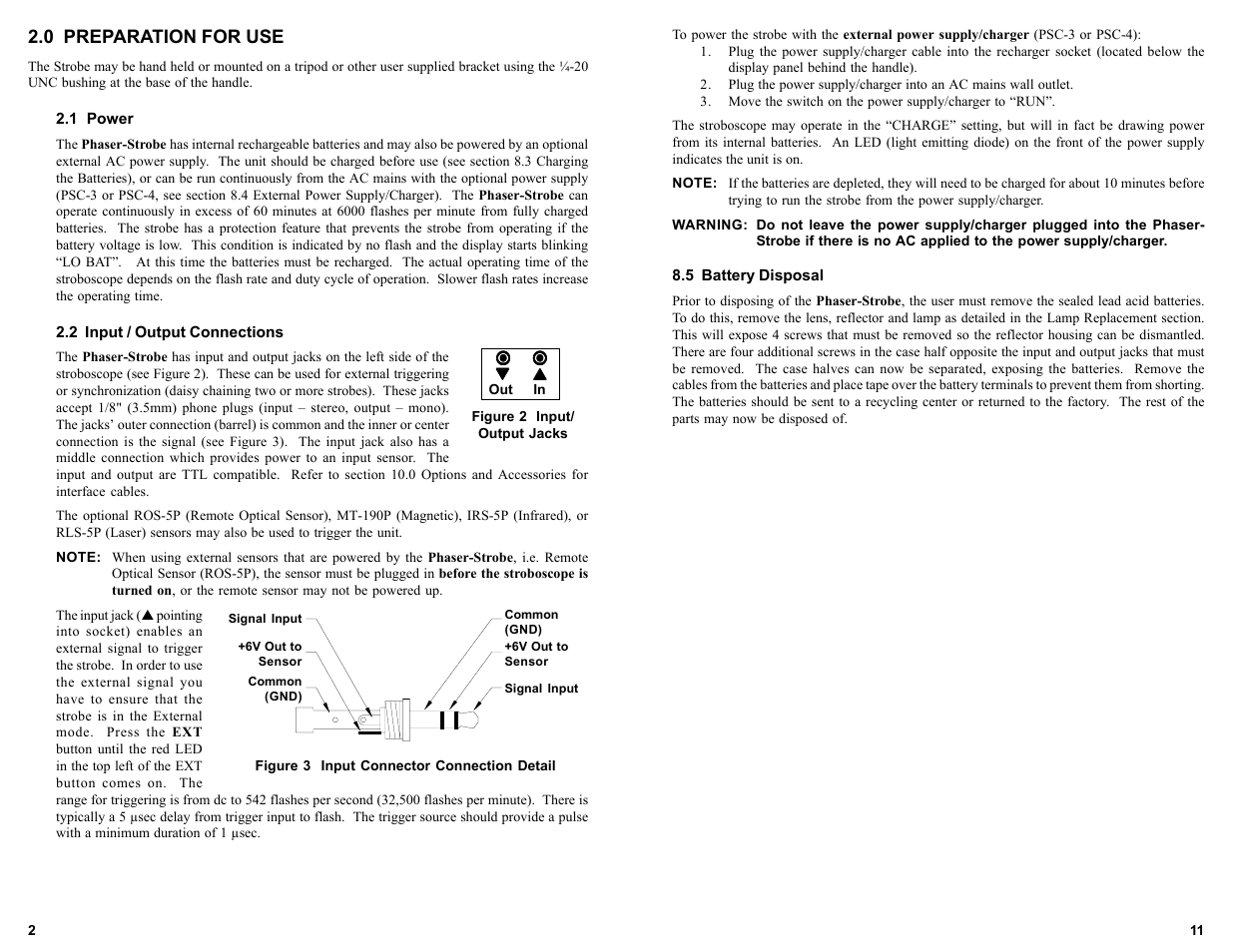 Monarch Instrument Phaser-Strobe User Manual | Page 6 / 10