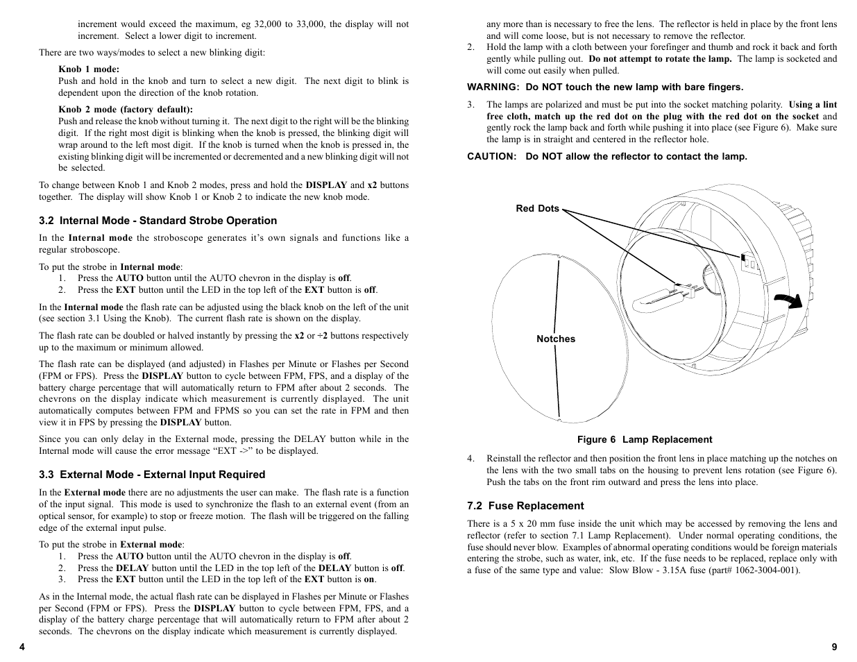 Monarch Instrument Phaser-Strobe User Manual | Page 8 / 10