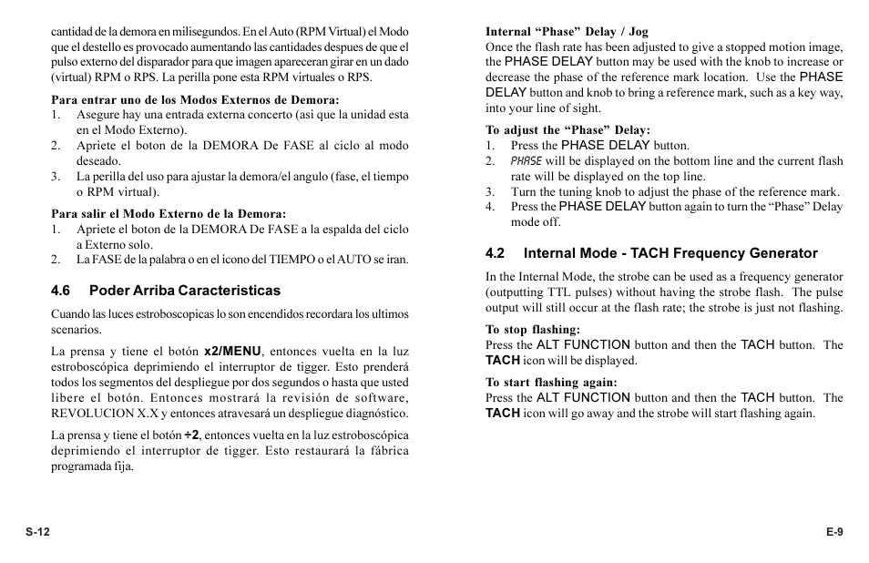 Monarch Instrument Phaser-Strobe pbx User Manual | Page 13 / 44