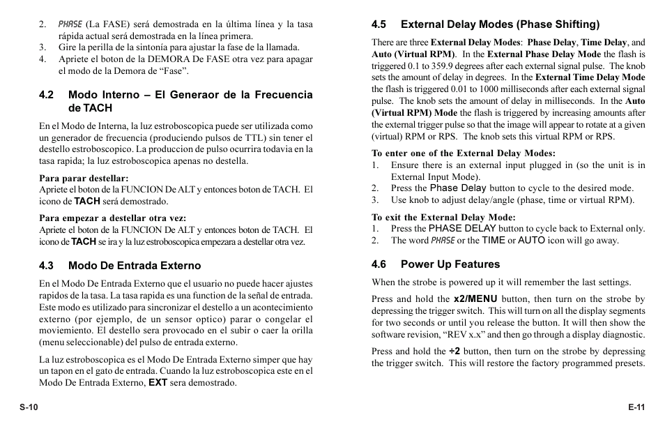 Monarch Instrument Phaser-Strobe pbx User Manual | Page 15 / 44