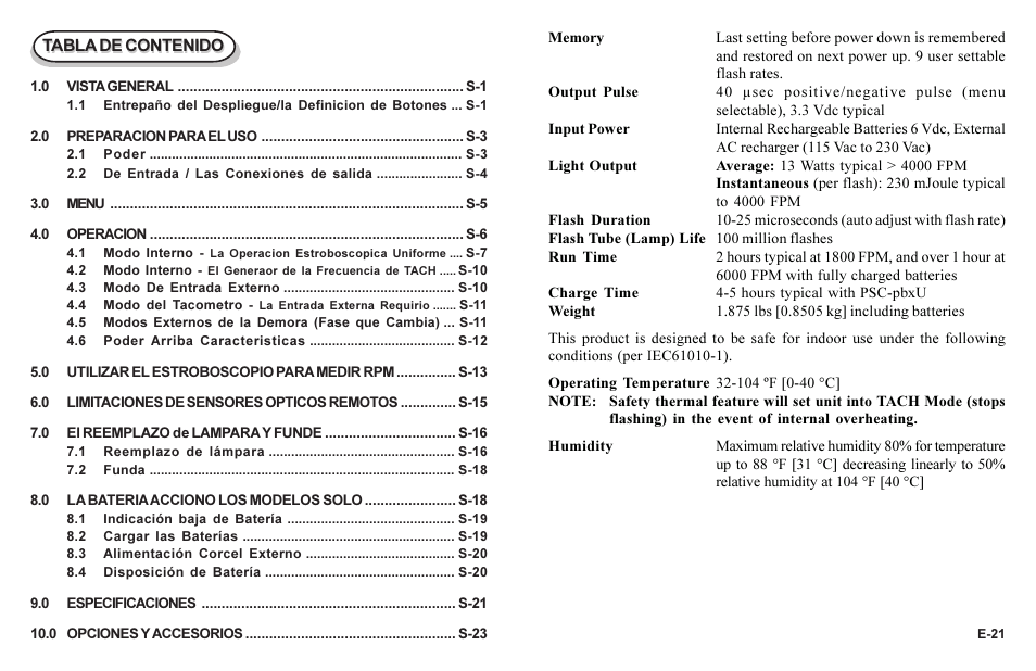 Monarch Instrument Phaser-Strobe pbx User Manual | Page 25 / 44
