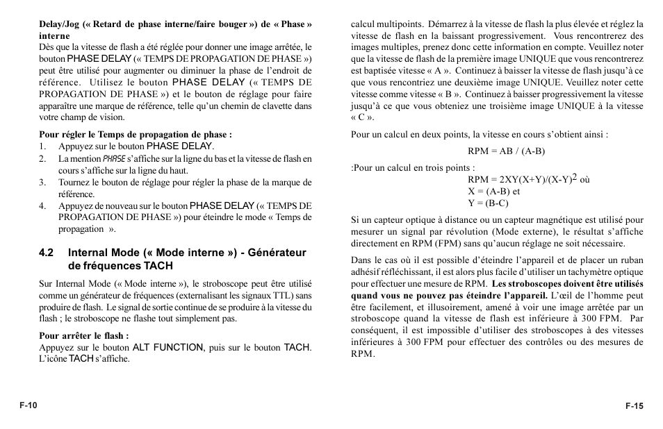 Monarch Instrument Phaser-Strobe pbx User Manual | Page 42 / 44