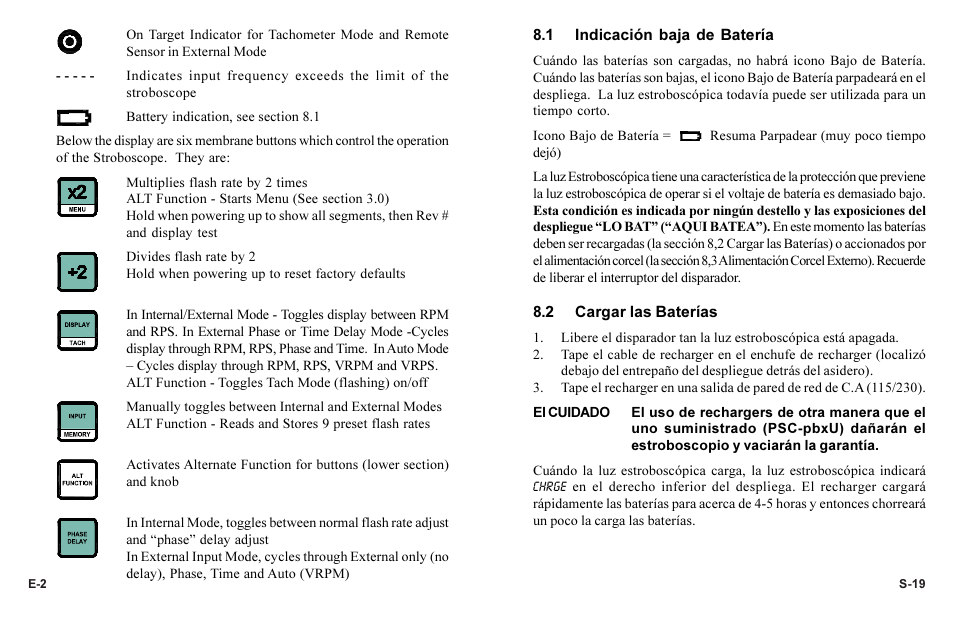 Monarch Instrument Phaser-Strobe pbx User Manual | Page 6 / 44