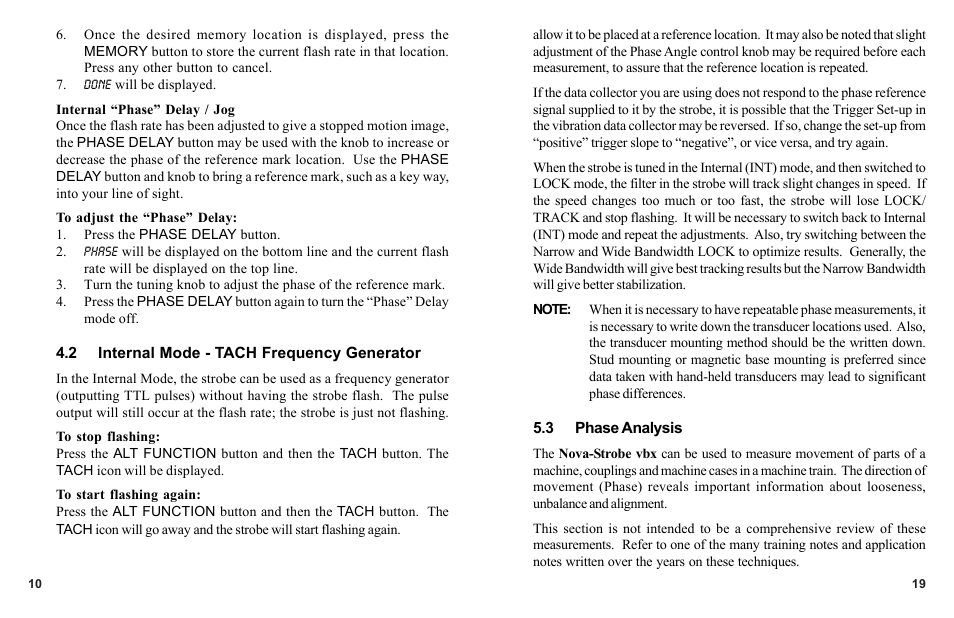 Monarch Instrument Nova-Strobe vbx User Manual | Page 14 / 18