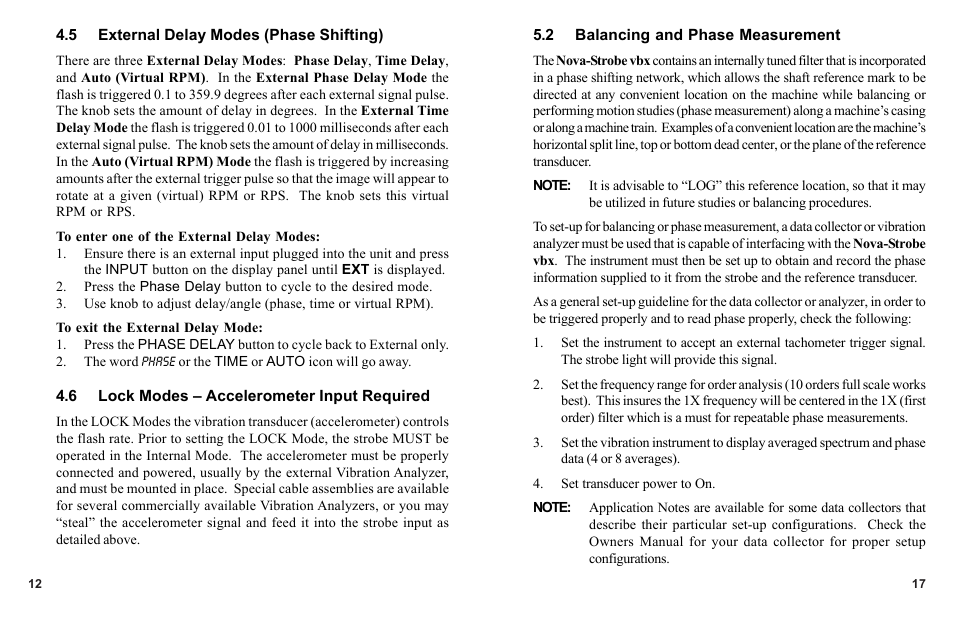 Monarch Instrument Nova-Strobe vbx User Manual | Page 16 / 18