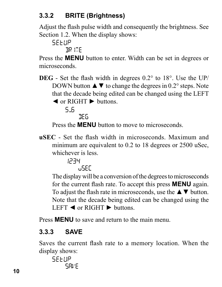 Monarch Instrument Pocket LED Strobe User Manual | Page 14 / 24