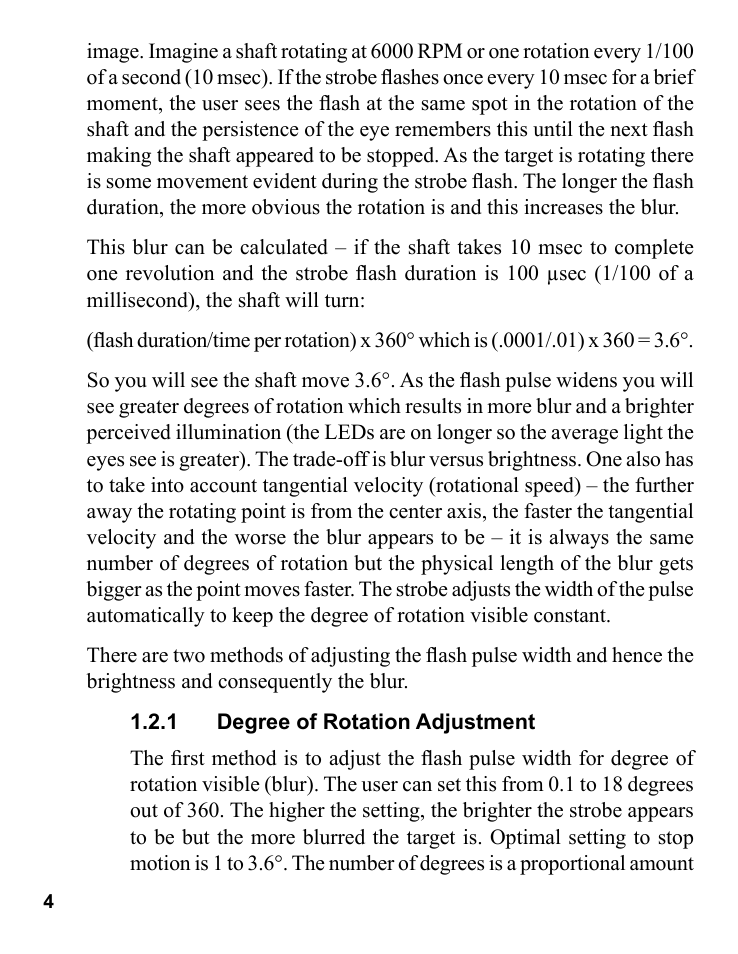 Monarch Instrument Pocket LED Strobe User Manual | Page 8 / 24