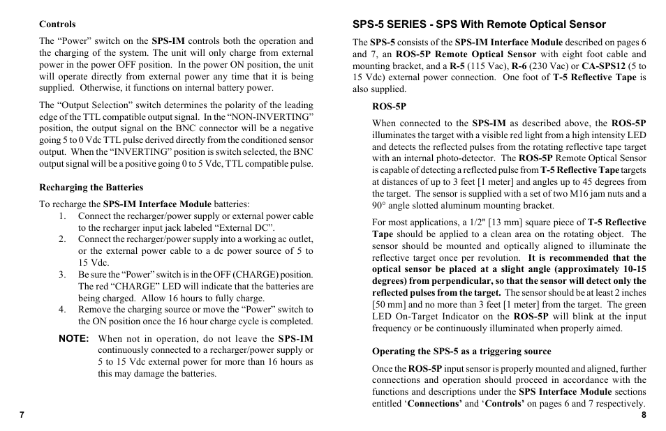 Monarch Instrument SPLS-5 Series User Manual | Page 10 / 10