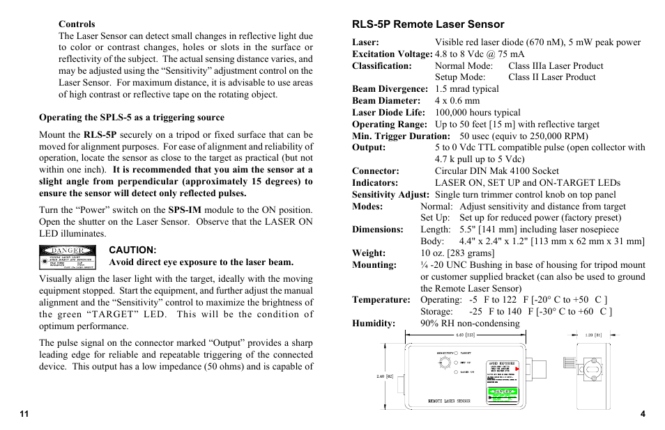 Monarch Instrument SPLS-5 Series User Manual | Page 7 / 10