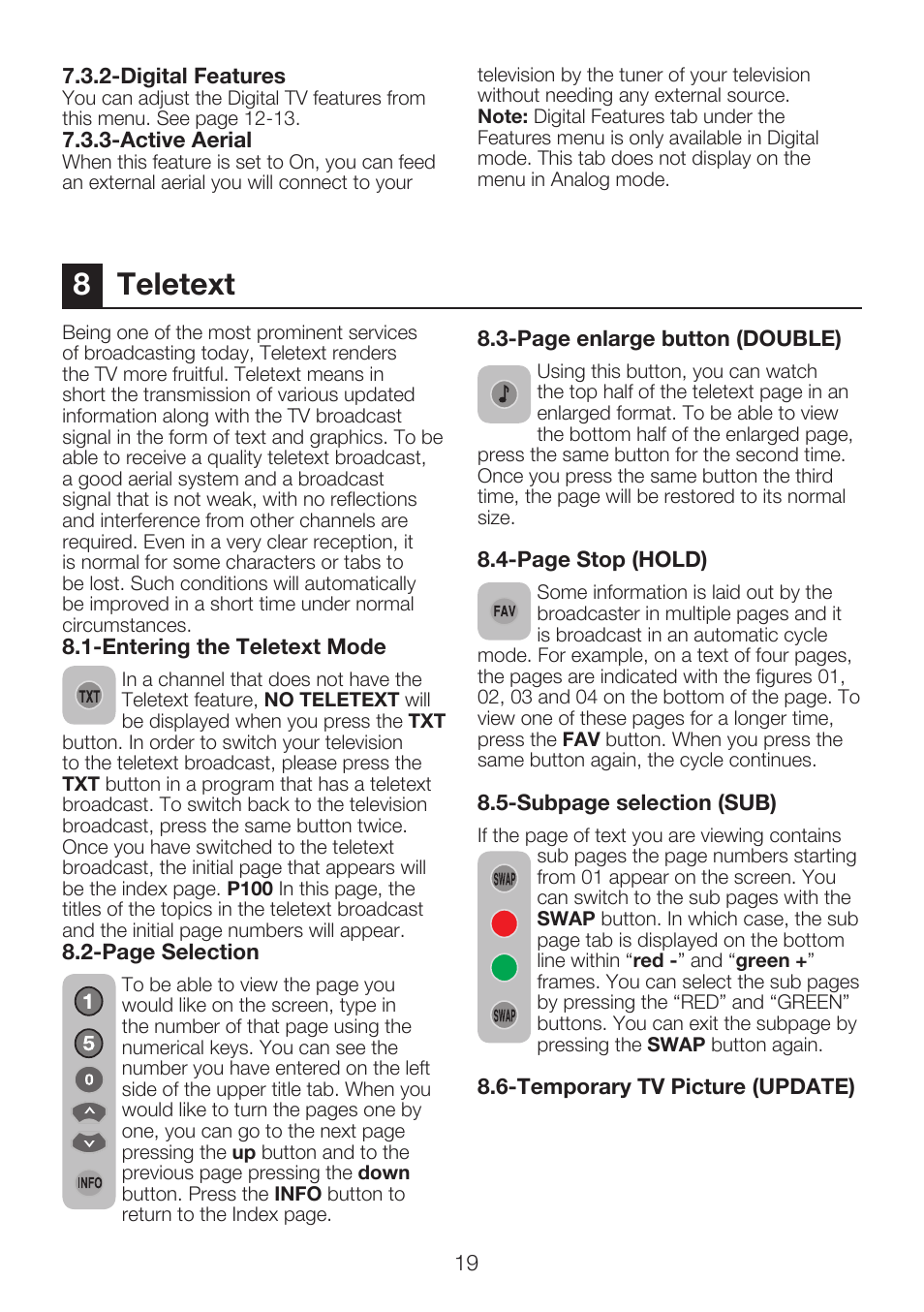 8teletext | Beko 15LB250MID User Manual | Page 21 / 29