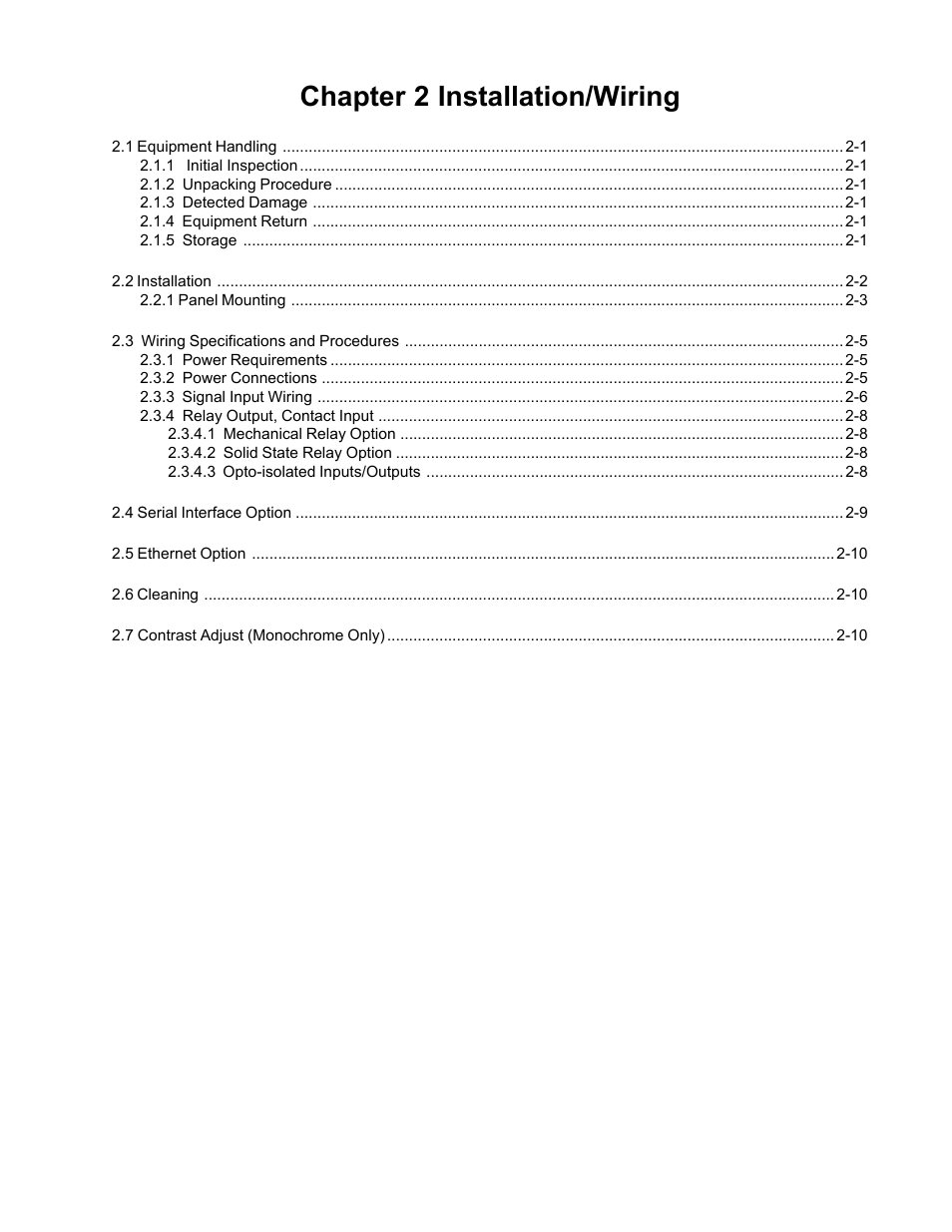Chapter 2 installation/wiring | Monarch Instrument DC 2000 User Manual | Page 17 / 160