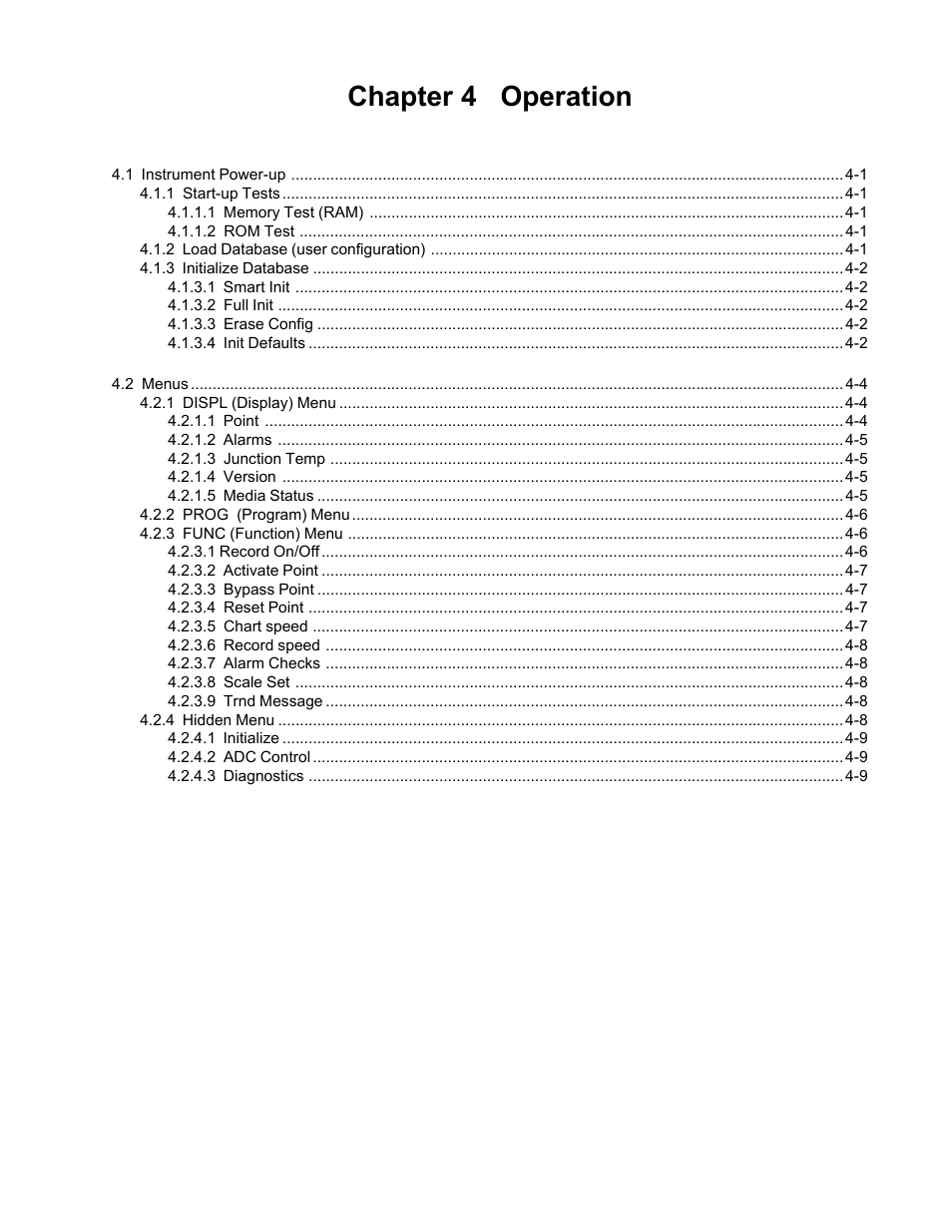 Chapter 4 operation | Monarch Instrument DC 2000 User Manual | Page 51 / 160