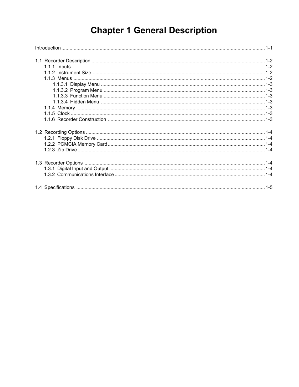 Chapter 1 general description | Monarch Instrument DC 2000 User Manual | Page 7 / 160