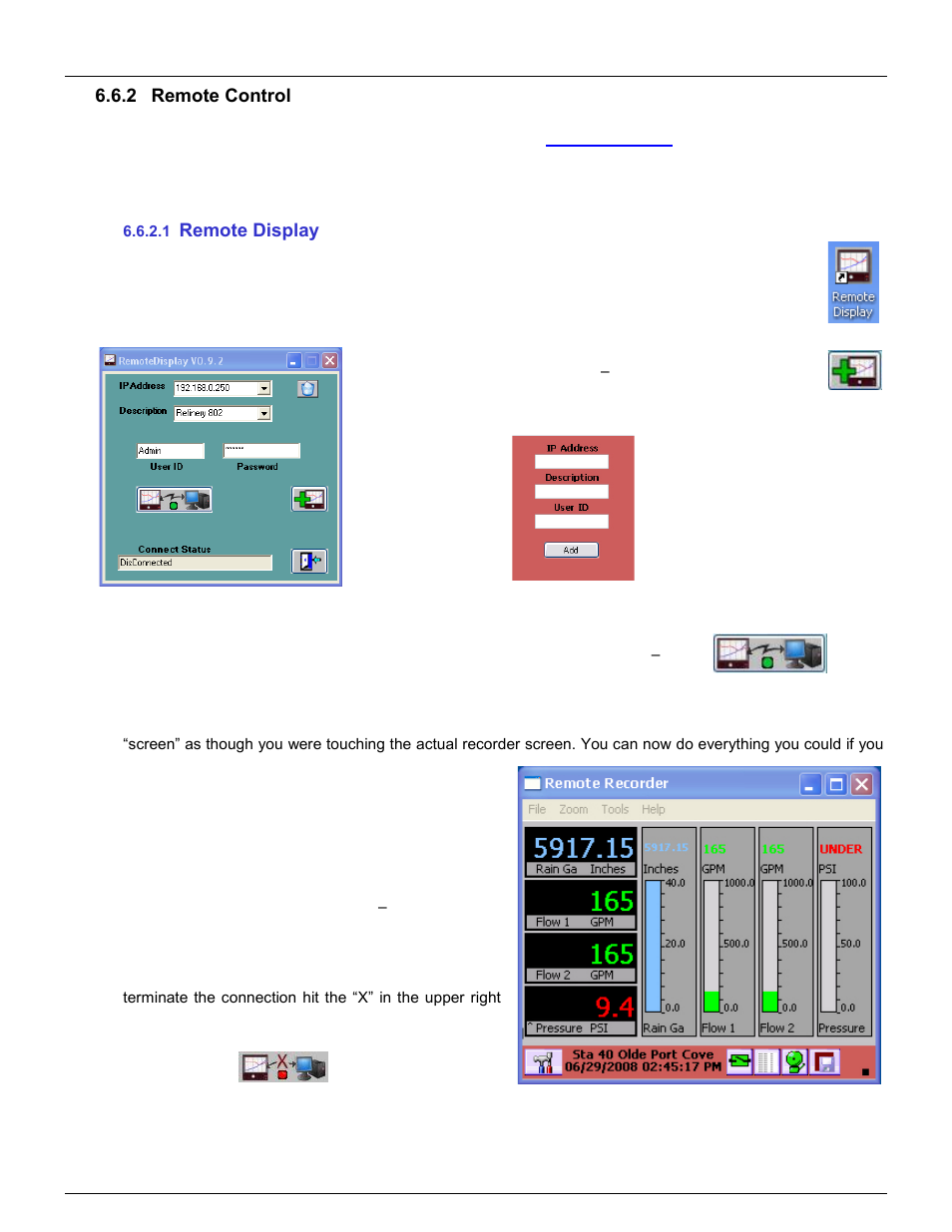 2 remote control, 1 remote display, Remote control | Remote display | Monarch Instrument DC6000 User Manual | Page 109 / 121