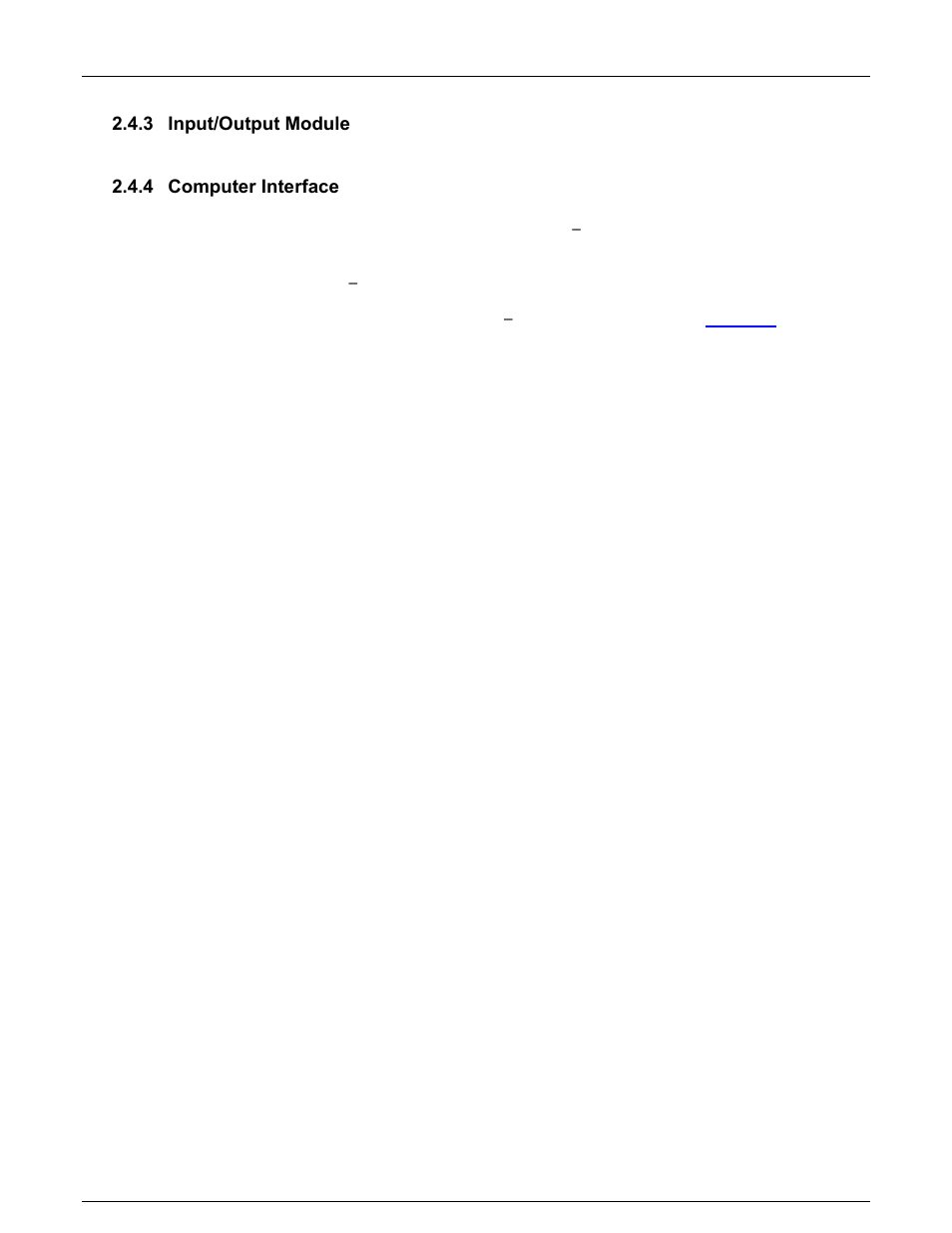 3 input/output module, 4 computer interface, Input/output module | Computer interface | Monarch Instrument DC6000 User Manual | Page 15 / 121